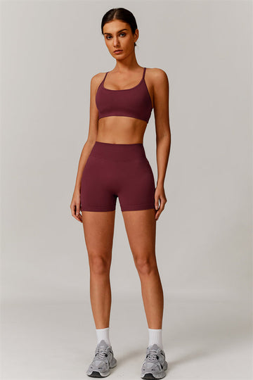 The Nova Luxe Sports Bra Shorts 2-Piece Set